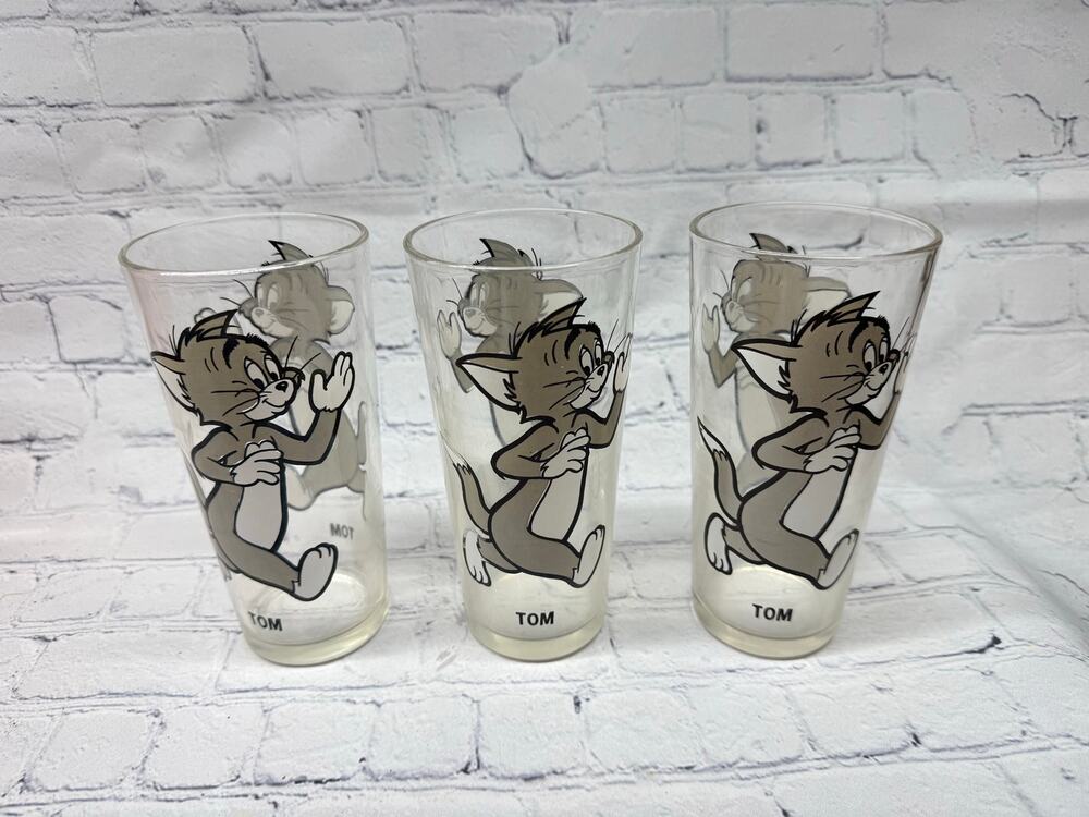 1975 Pepsi MGM Collector Series Tom the Cat Set of 3